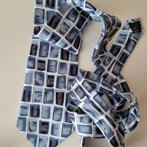 J. Garcia Silk Tie ~ Desert Storm ~ Collection Fifty-Four ~ GUC ~ Abstract Print - Picture 2 of 13